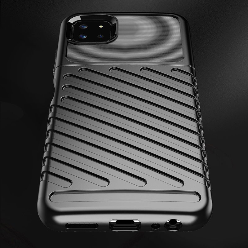 Thunder Case lankstus šarvuotas dėklas Samsung Galaxy A22 5G juodas