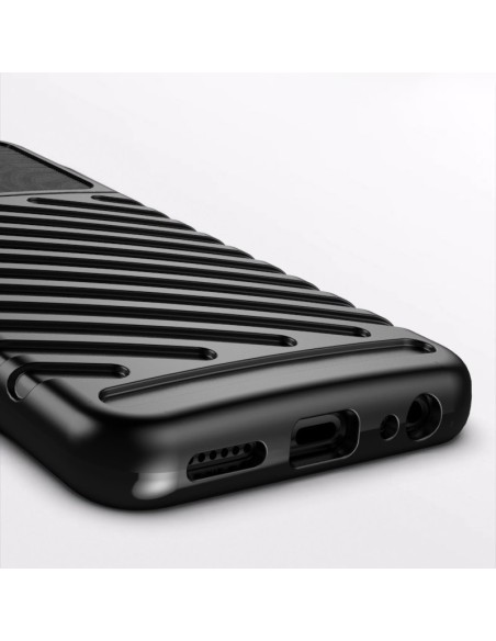 Thunder Case lankstus šarvuotas dėklas Samsung Galaxy A22 5G juodas