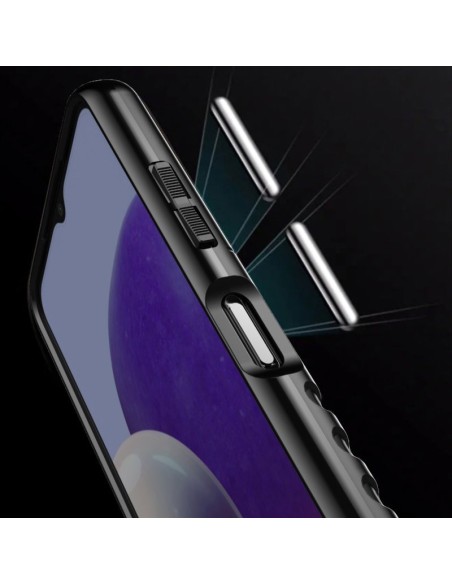 Thunder Case lankstus šarvuotas dėklas Samsung Galaxy A22 5G juodas