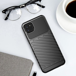 Thunder Case lankstus šarvuotas dėklas Samsung Galaxy A22 5G juodas