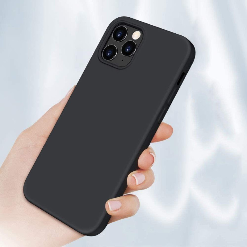 Silikoninis dėklas Lankstus silikoninis dėklo dangtelis Xiaomi Redmi Note 10 5G / Poco M3 Pro Black