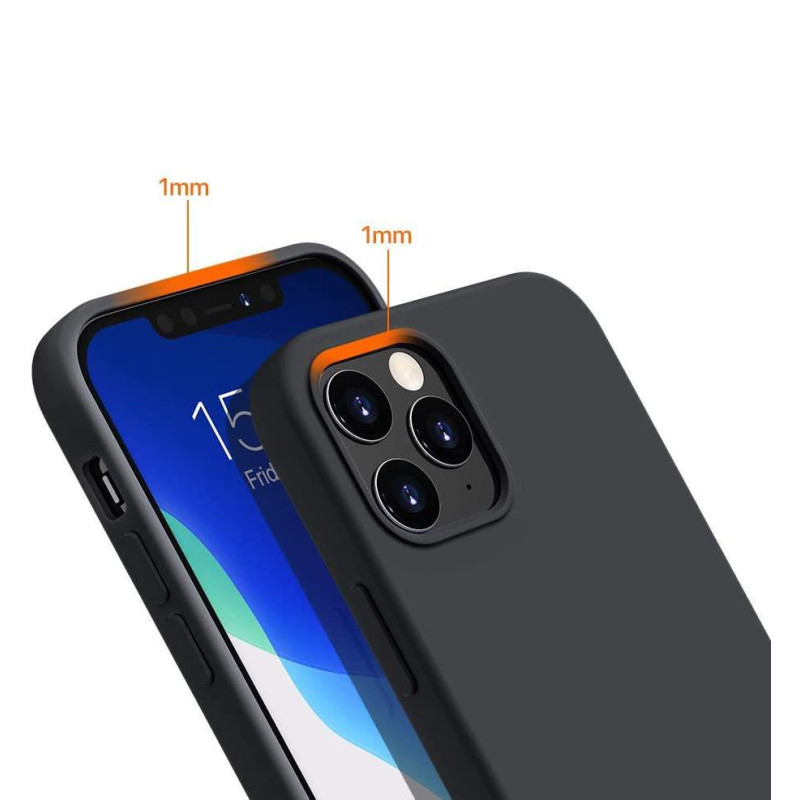 Silikoninis dėklas Lankstus silikoninis dėklo dangtelis Xiaomi Redmi Note 10 5G / Poco M3 Pro Black