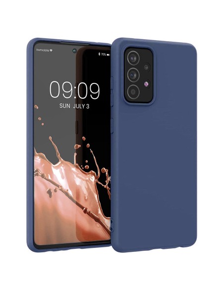 Silicone Case lankstus silikoninis dėklo dangtelis, skirtas Samsung Galaxy A22 4G mėlynas Silicone Case lankstus silikoninis dėklo dangtelis, skirtas Samsung Galaxy A22 4G mėlynas