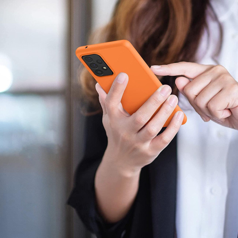 Silicone Case lankstus silikoninis dėklo dangtelis, skirtas Samsung Galaxy A22 4G mėlynas