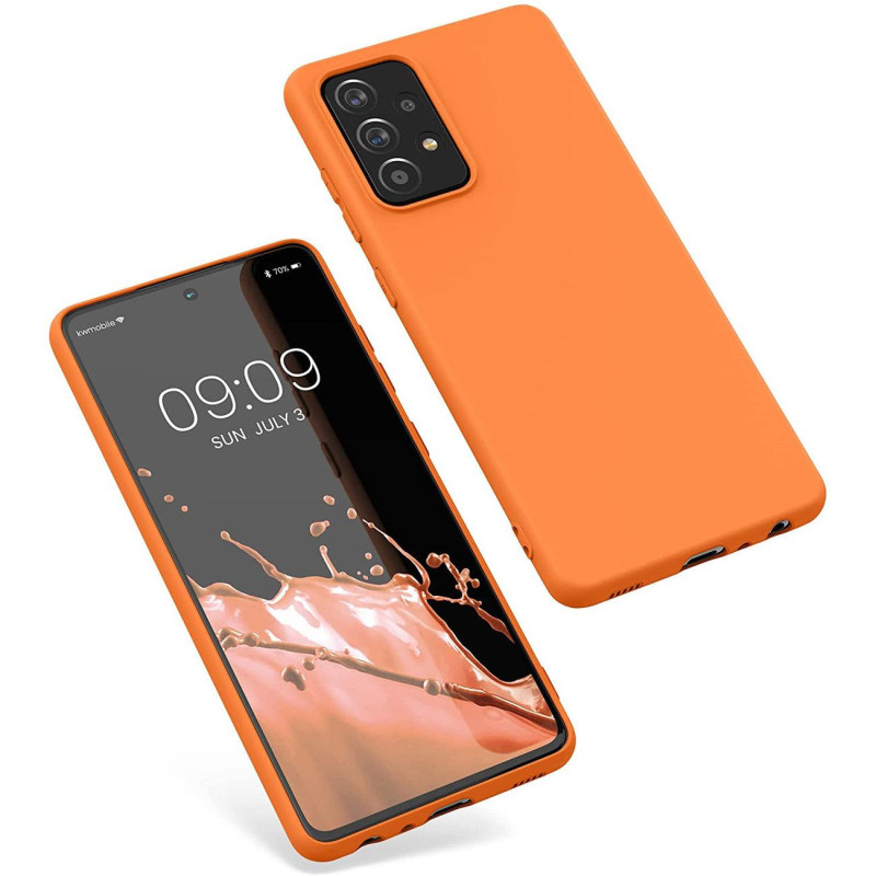 Silicone Case lankstus silikoninis dėklo dangtelis, skirtas Samsung Galaxy A22 4G rožinis