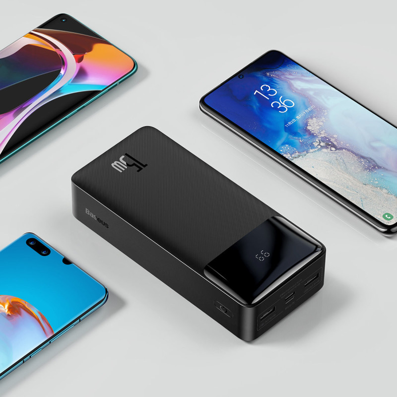 Bipow maitinimo blokas su ekranu 30000mAh USB-A...