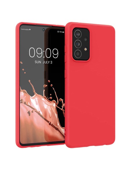 Silicone Case lankstus silikoninis dėklo dangtelis, skirtas Samsung Galaxy A22 4G raudonas