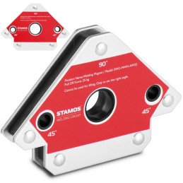 Kampinio strypo magnetinio suvirinimo laikiklio kampas 45/90/135 iki 25 kg