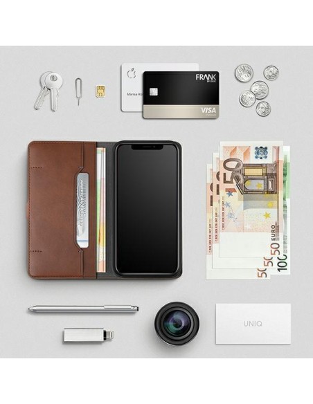 Uniq Journa iPhone 12 Pro Max dėklas – pilkas Uniq Journa iPhone 12 Pro Max dėklas – pilkas