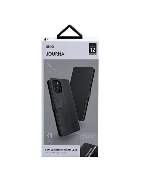 Uniq Journa iPhone 12 Pro Max dėklas – pilkas Uniq Journa iPhone 12 Pro Max dėklas – pilkas