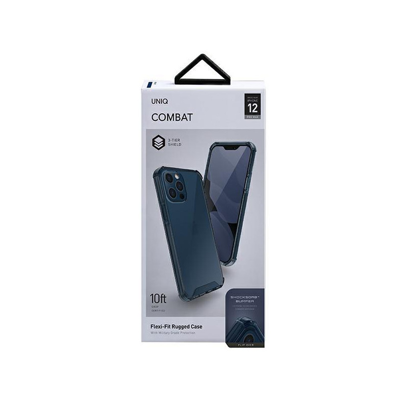 Uniq Combat dėklas, skirtas iPhone 12 Pro Max - mėlynas