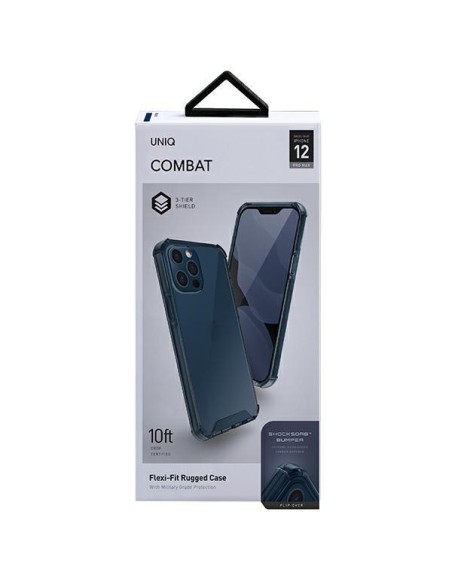 Uniq Combat dėklas, skirtas iPhone 12 Pro Max - mėlynas Uniq Combat dėklas, skirtas iPhone 12 Pro Max - mėlynas