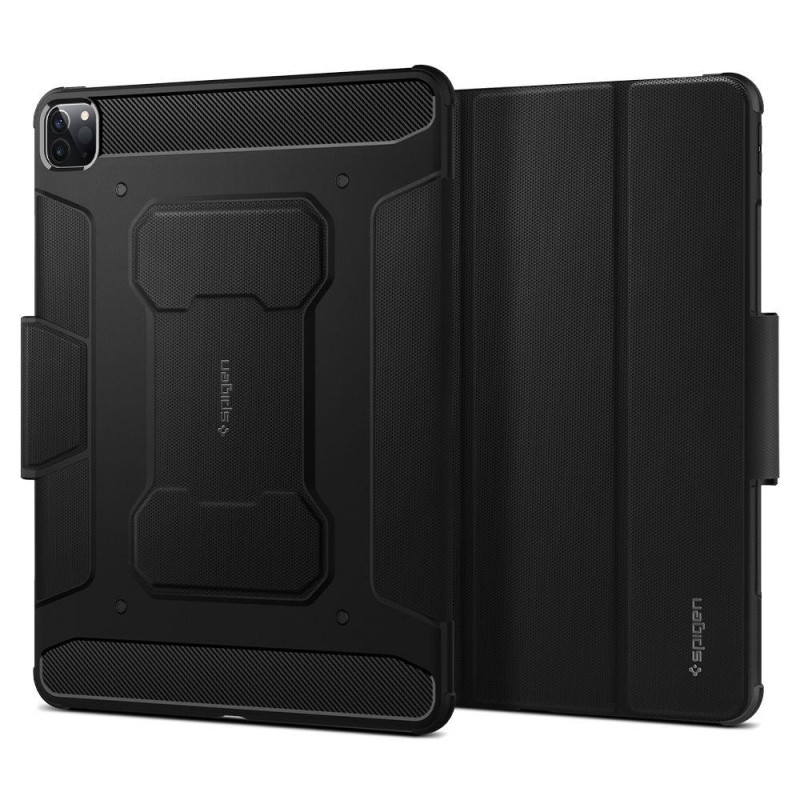 Spigen Rugged Armor Pro dėklas, skirtas iPad Pro 12.9& 39 & 39 2021/ 2022 – juodas