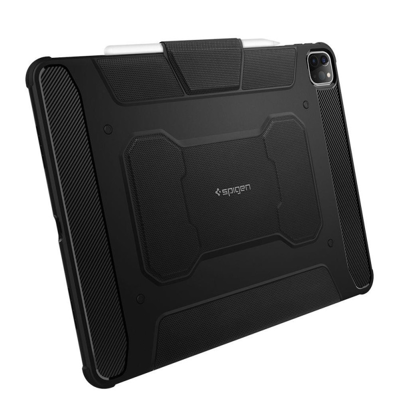 Spigen Rugged Armor Pro dėklas, skirtas iPad Pro 12.9& 39 & 39 2021/ 2022 – juodas
