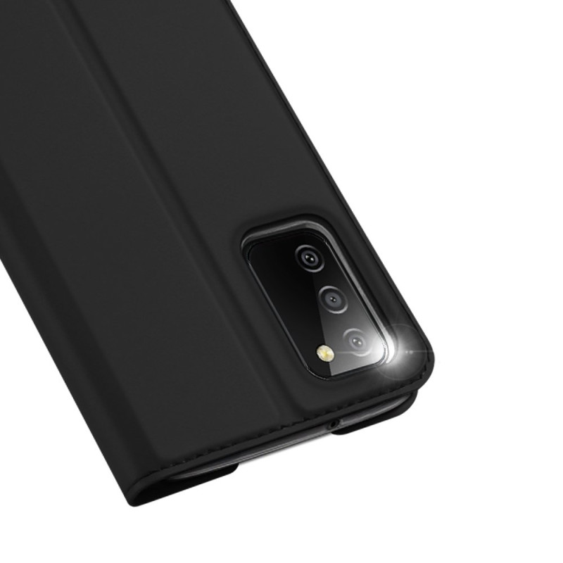 Dux Ducis Skin Pro dėklo dėklo dangtelis su atvartu, skirtas Samsung Galaxy A03s juodas