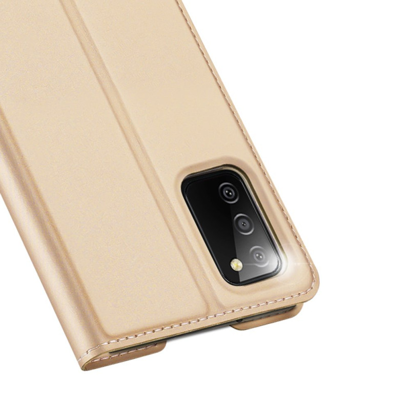 Dux Ducis Skin Pro dėklo dėklo dangtelis su atvartu, skirtas Samsung Galaxy A03s auksui