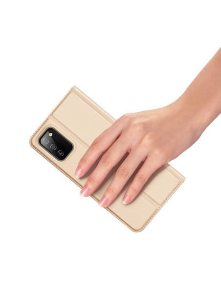 Dux Ducis Skin Pro dėklo dėklo dangtelis su atvartu, skirtas Samsung Galaxy A03s auksui Dux Ducis Skin Pro dėklo dėklo dangtelis su atvartu, skirtas Samsung Galaxy A03s auksui
