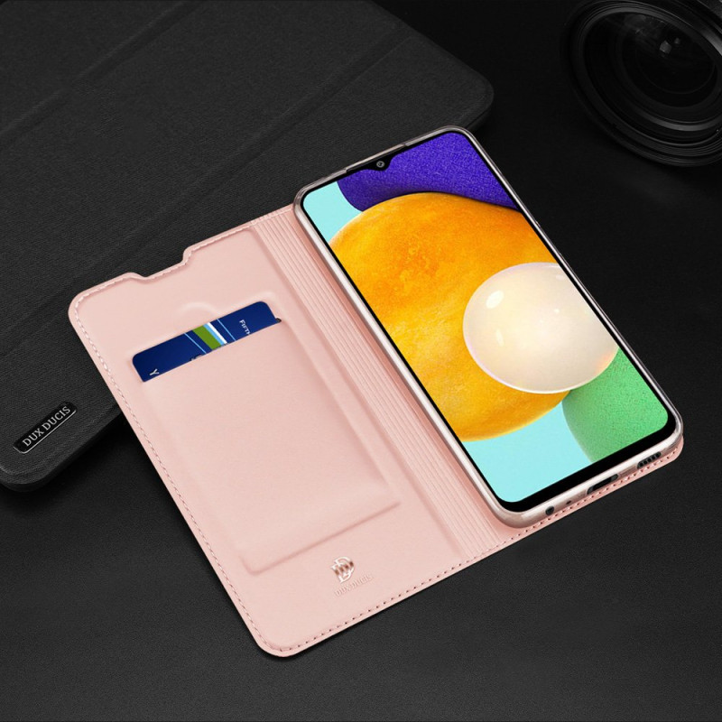 Dux Ducis Skin Pro dėklo dėklo dangtelis su atvartu, skirtas Samsung Galaxy A03s auksui