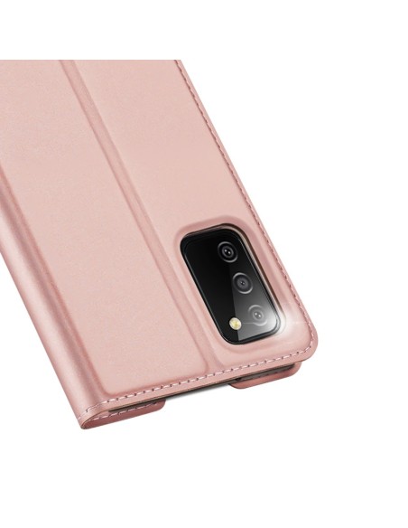 Dux Ducis Skin Pro dėklo dėklo dangtelis su atvartu, skirtas Samsung Galaxy A03s rožinės spalvos Dux Ducis Skin Pro dėklo dėklo dangtelis su atvartu, skirtas Samsung Galaxy A03s rožinės spalvos