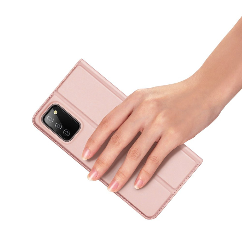Dux Ducis Skin Pro dėklo dėklo dangtelis su atvartu, skirtas Samsung Galaxy A03s rožinės spalvos