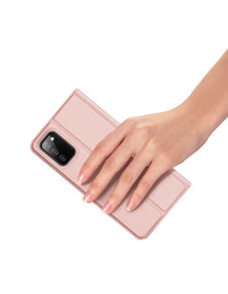 Dux Ducis Skin Pro dėklo dėklo dangtelis su atvartu, skirtas Samsung Galaxy A03s rožinės spalvos Dux Ducis Skin Pro dėklo dėklo dangtelis su atvartu, skirtas Samsung Galaxy A03s rožinės spalvos