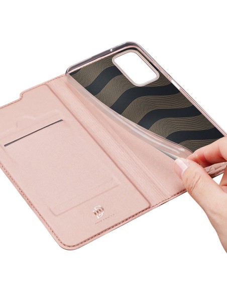 Dux Ducis Skin Pro dėklo dėklo dangtelis su atvartu, skirtas Samsung Galaxy A03s rožinės spalvos Dux Ducis Skin Pro dėklo dėklo dangtelis su atvartu, skirtas Samsung Galaxy A03s rožinės spalvos