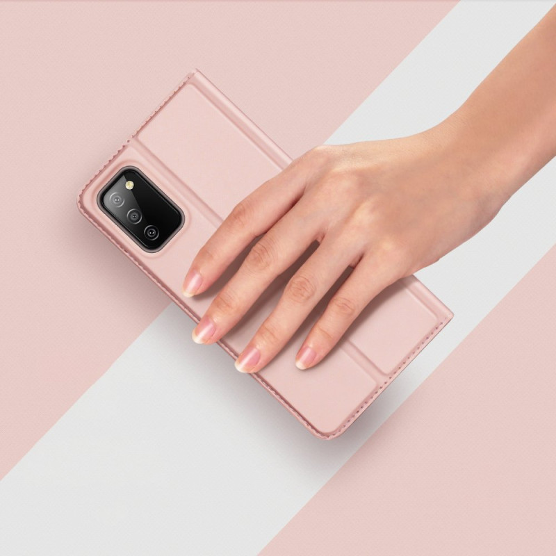 Dux Ducis Skin Pro dėklo dėklo dangtelis su atvartu, skirtas Samsung Galaxy A03s rožinės spalvos