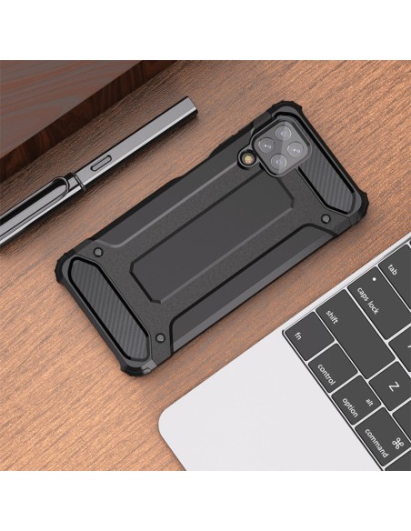 Hybrid Armor šarvuotas hibridinis dėklo dangtelis, skirtas Samsung Galaxy A22 4G mėlynas