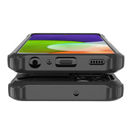Hybrid Armor šarvuotas hibridinis dėklo dangtelis, skirtas Samsung Galaxy A22 4G mėlynas