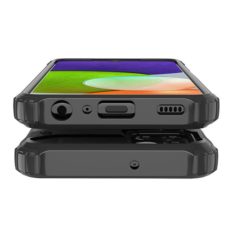 Hybrid Armor šarvuotas hibridinis dėklo dangtelis, skirtas Samsung Galaxy A22 4G mėlynas