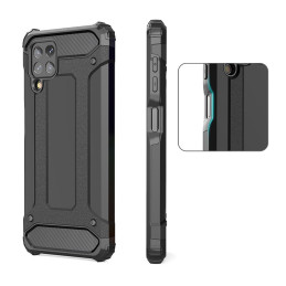 Hybrid Armor šarvuotas hibridinis dėklo dangtelis, skirtas Samsung Galaxy A22 4G mėlynas