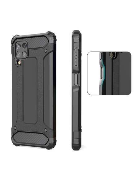 Hybrid Armor šarvuotas hibridinis dėklo dangtelis, skirtas Samsung Galaxy A22 4G mėlynas