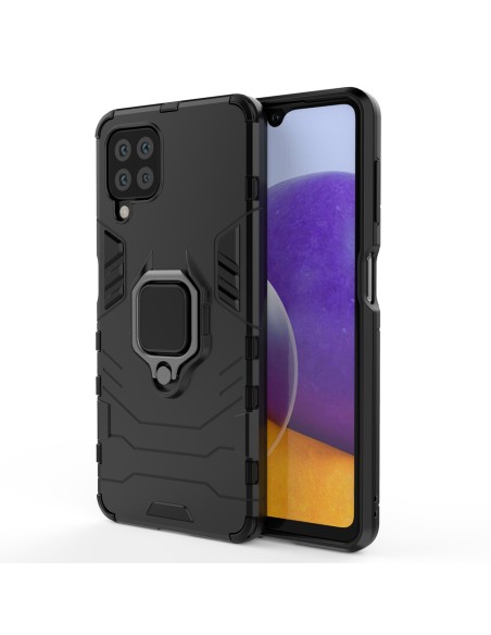 Ring Armor šarvuotas hibridinis korpuso dangtelis + magnetinis laikiklis Samsung Galaxy A22 4G juodas Ring Armor šarvuotas hibridinis korpuso dangtelis + magnetinis laikiklis Samsung Galaxy A22 4G juodas
