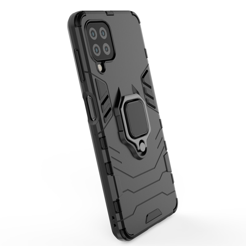 Ring Armor šarvuotas hibridinis korpuso dangtelis + magnetinis laikiklis Samsung Galaxy A22 4G juodas