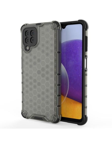 Korinis šarvuotas dėklas su gelio rėmeliu, skirtas Samsung Galaxy A22 4G juodas Korinis šarvuotas dėklas su gelio rėmeliu, skirtas Samsung Galaxy A22 4G juodas
