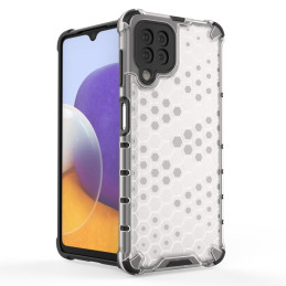 Korinis šarvuotas dėklas su gelio rėmeliu, skirtas Samsung Galaxy A22 4G juodas