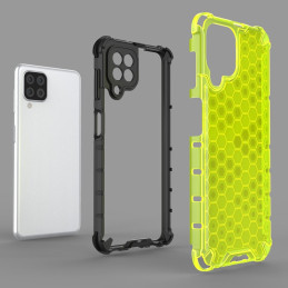 Korinis šarvuotas dėklas su gelio rėmeliu, skirtas Samsung Galaxy A22 4G juodas