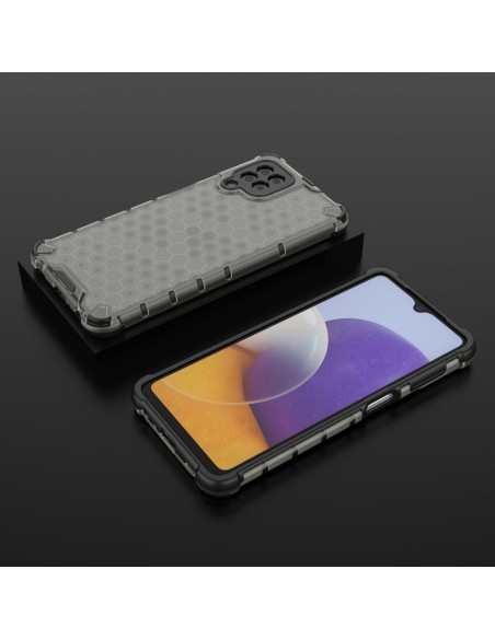 Korinis šarvuotas dėklas su gelio rėmeliu, skirtas Samsung Galaxy A22 4G juodas Korinis šarvuotas dėklas su gelio rėmeliu, skirtas Samsung Galaxy A22 4G juodas