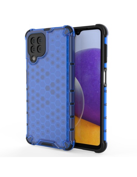 Korinis šarvuotas dėklas su gelio rėmeliu, skirtas Samsung Galaxy A22 4G mėlynai Korinis šarvuotas dėklas su gelio rėmeliu, skirtas Samsung Galaxy A22 4G mėlynai