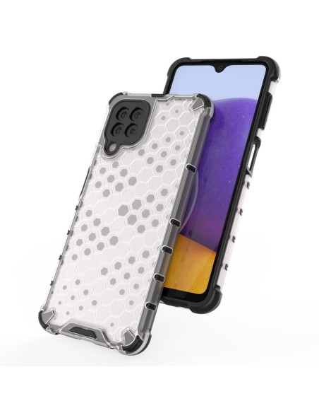 Korinis šarvuotas dėklas su gelio rėmeliu, skirtas Samsung Galaxy A22 4G mėlynai Korinis šarvuotas dėklas su gelio rėmeliu, skirtas Samsung Galaxy A22 4G mėlynai