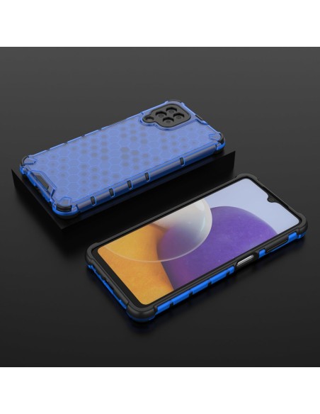 Korinis šarvuotas dėklas su gelio rėmeliu, skirtas Samsung Galaxy A22 4G mėlynai Korinis šarvuotas dėklas su gelio rėmeliu, skirtas Samsung Galaxy A22 4G mėlynai