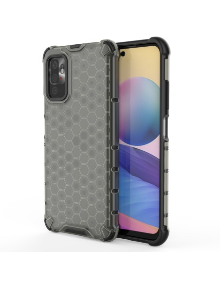 Korinis šarvuotas dėklas su geliniu rėmeliu Xiaomi Redmi Note 10 5G / Poco M3 Pro juodas