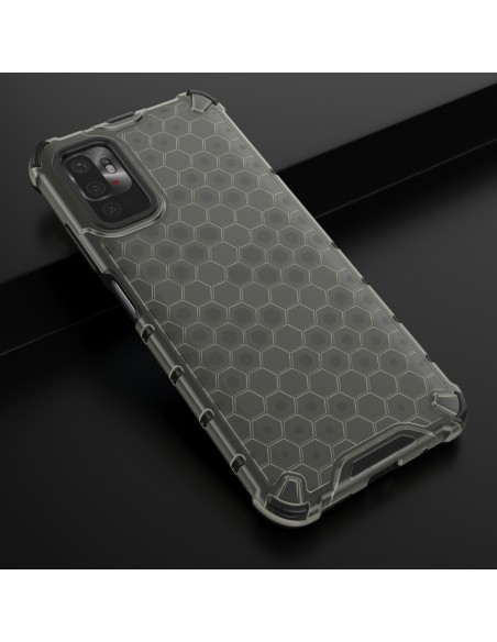 Korinis šarvuotas dėklas su geliniu rėmeliu Xiaomi Redmi Note 10 5G / Poco M3 Pro juodas