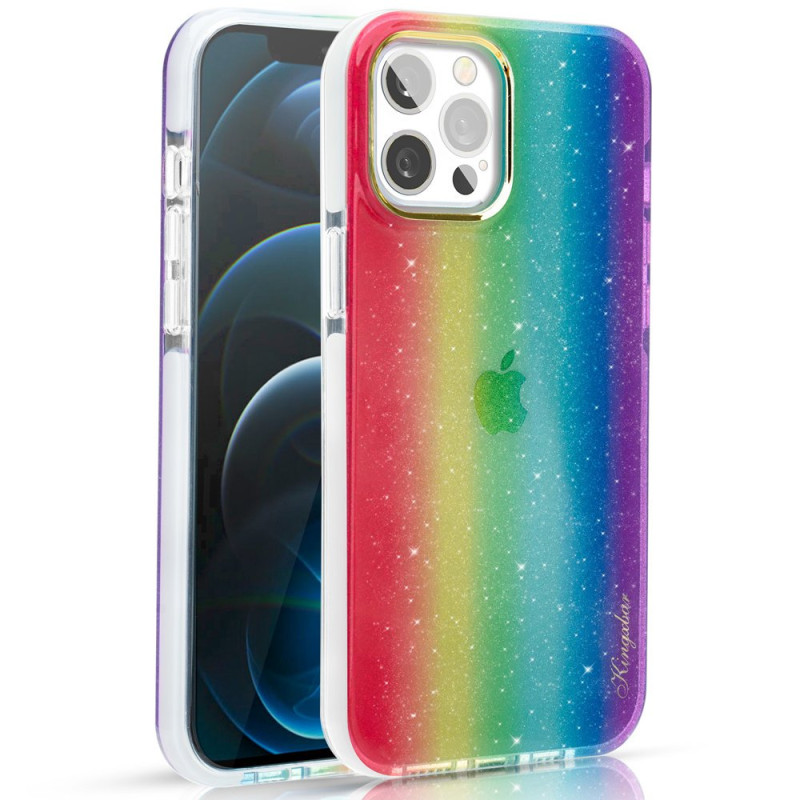 Kingxbar Ombre dėklo dangtelis skirtas iPhone 12 Pro Max, įvairiaspalvis