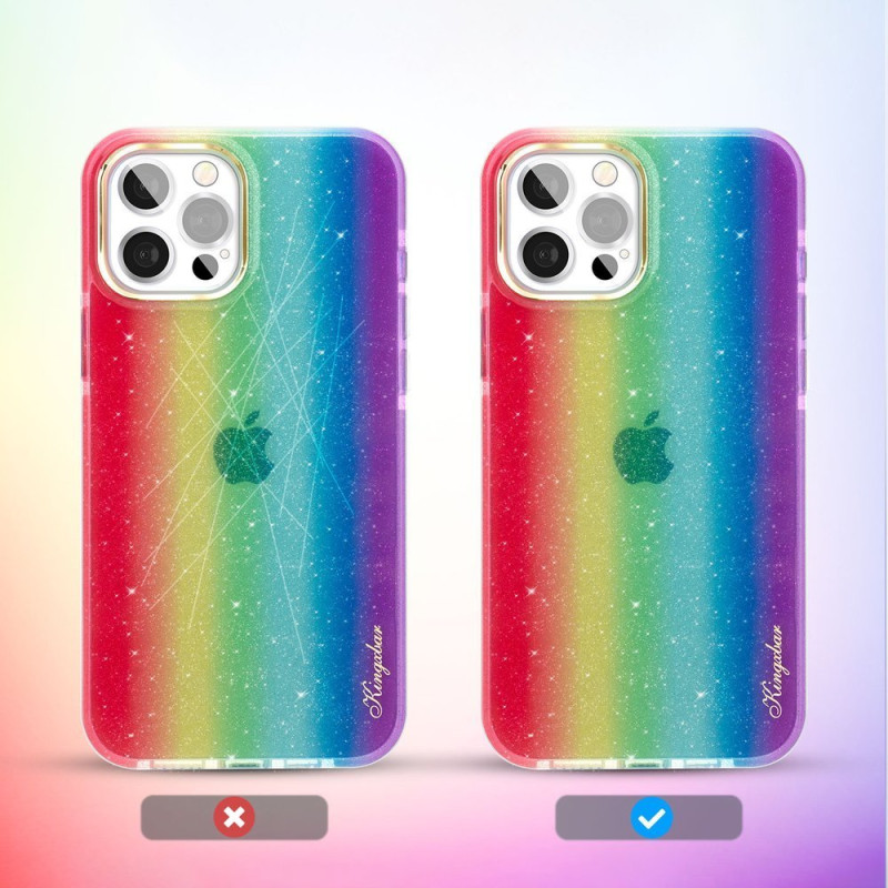 Kingxbar Ombre dėklo dangtelis skirtas iPhone 12 Pro Max, įvairiaspalvis