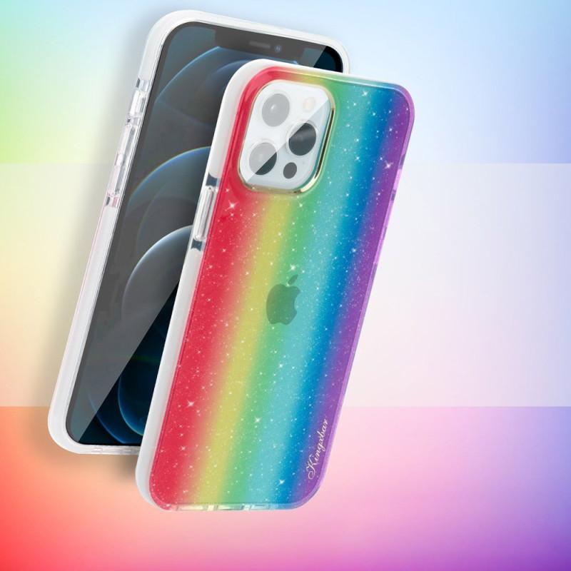 Kingxbar Ombre dėklo dangtelis skirtas iPhone 12 Pro Max, įvairiaspalvis