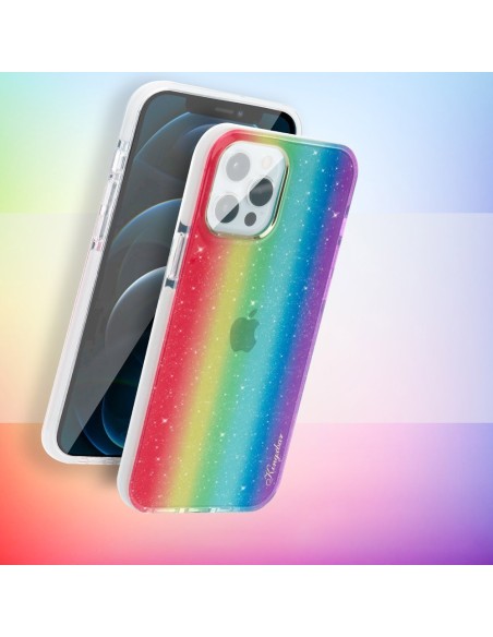 Kingxbar Ombre dėklo dangtelis skirtas iPhone 12 Pro Max, įvairiaspalvis Kingxbar Ombre dėklo dangtelis skirtas iPhone 12 Pro Max, įvairiaspalvis