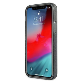 Guess Glitter 4G Big Logo dėklas, skirtas iPhone 12 Pro Max - juodas