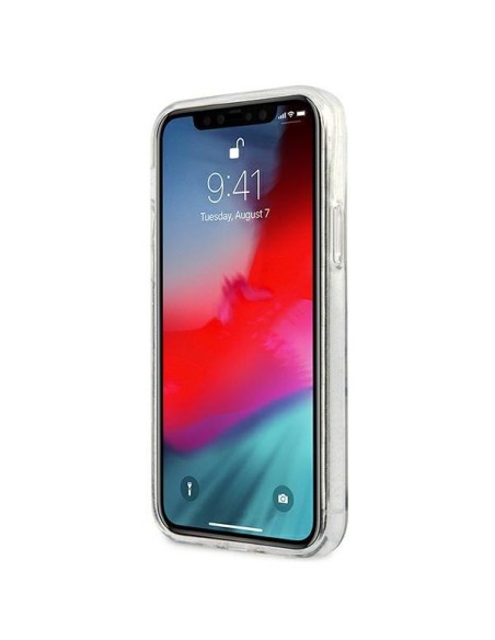 Guess Glitter 4G Big Logo dėklas, skirtas iPhone 12 Pro Max - skaidrus Guess Glitter 4G Big Logo dėklas, skirtas iPhone 12 Pro Max - skaidrus