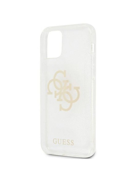 Guess Glitter 4G Big Logo dėklas, skirtas iPhone 12 Pro Max - skaidrus Guess Glitter 4G Big Logo dėklas, skirtas iPhone 12 Pro Max - skaidrus